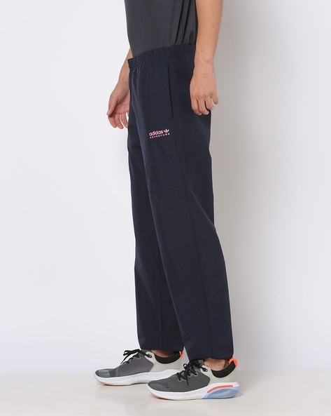 Brand Print Relaxed Track Pants