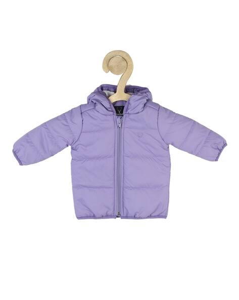 ALLEN SOLLY Zip-Front Padded Hoodie