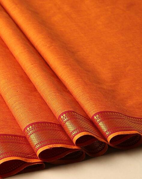 Mangalagiri Cotton Dress Material with Zari Border Price in India