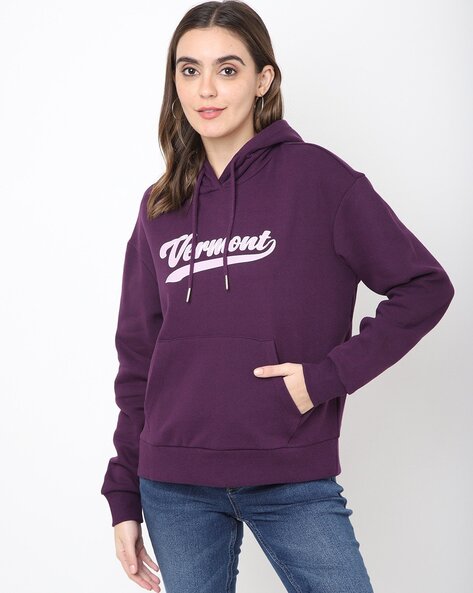 Purple and clearance red hoodie