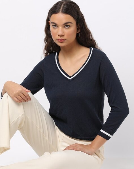 Best Offers on Women v neck sweaters upto 20-71% off - Limited period sale