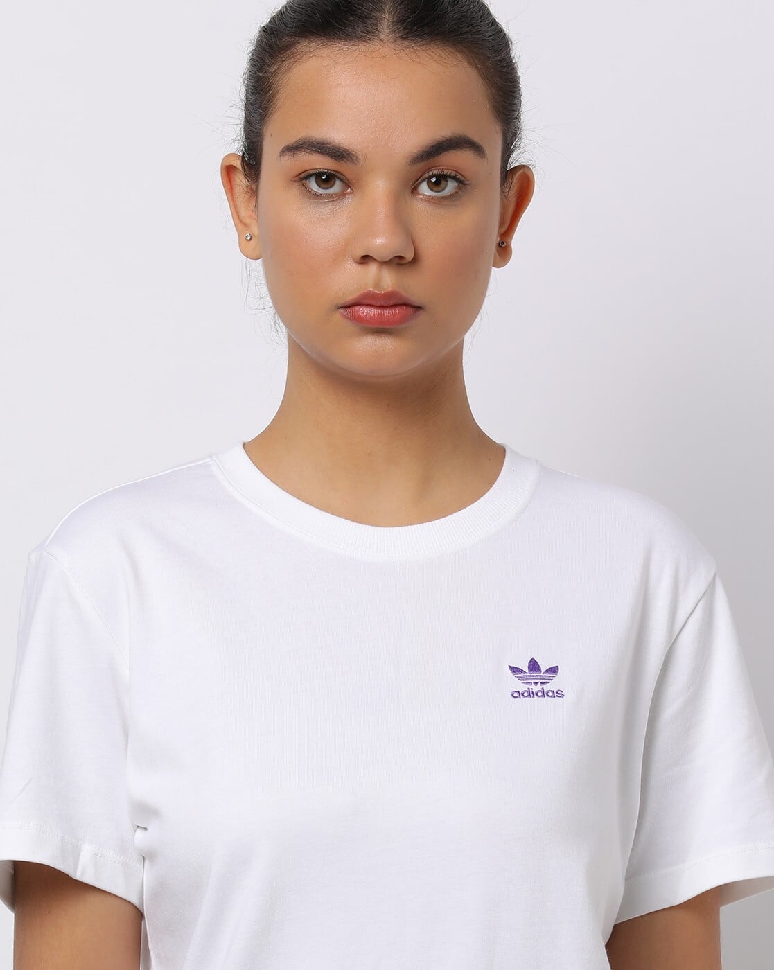 adidas t shirt dress white