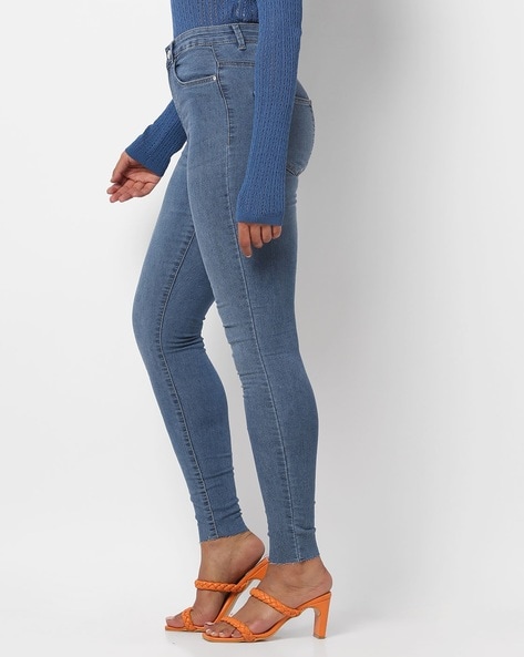 Seine Mid Rise Skinny Jeans 27 Inch - True Blue