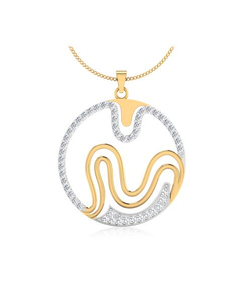 Iski Uski Yellow Gold Ananti Diamond-Studded Pendant