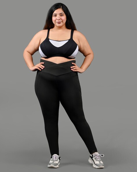 Ankle Length Sports Leggings with Elasticated Waist