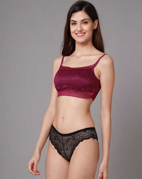 Buy Wine Bras for Women by Prettycat Online