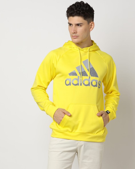 Adidas yellow tnt tape hoodie hotsell