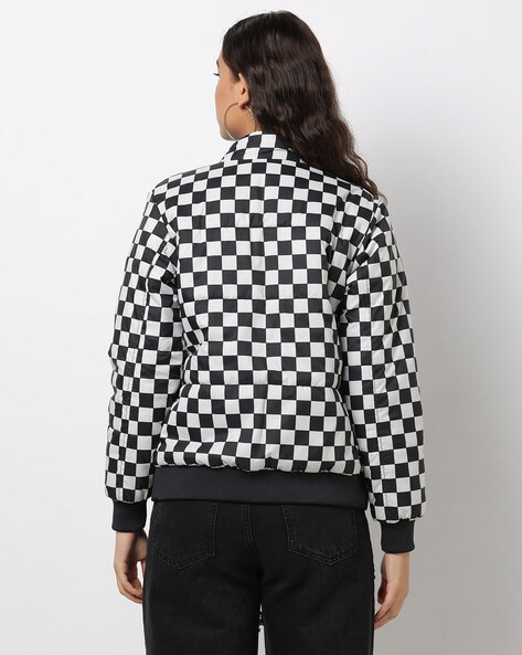 Nepal Yak Magik Black White Check Open front Jacket Womens Medium 100%  Cotton | eBay