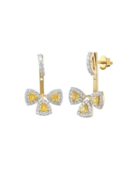 Aria Gold Studs | Gold Stud Earrings Designs for Daily Use- Dishis Jewels