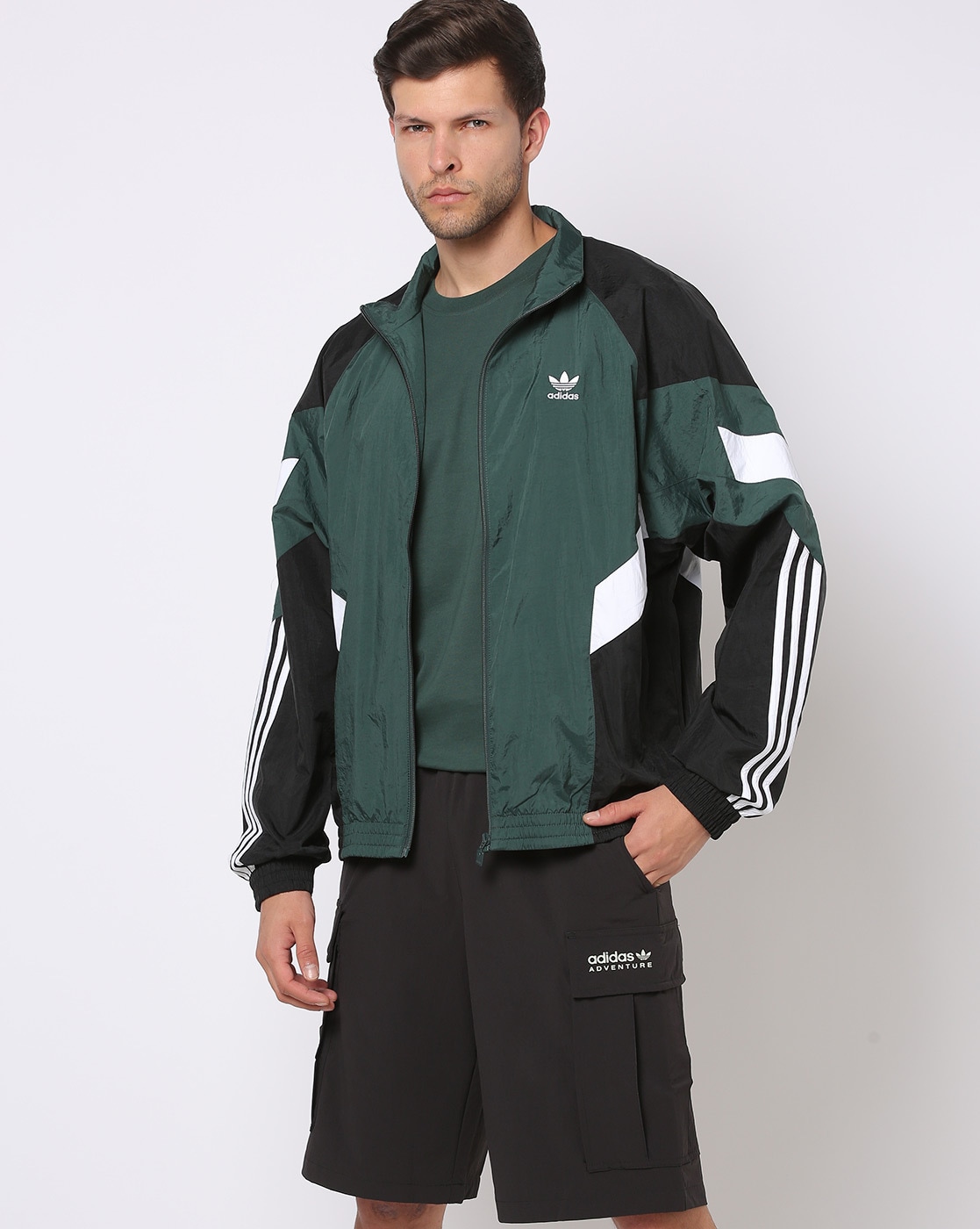 presumir cafetería Humedad Buy Green & Black Jackets & Coats for Men by Adidas Originals Online |  Ajio.com