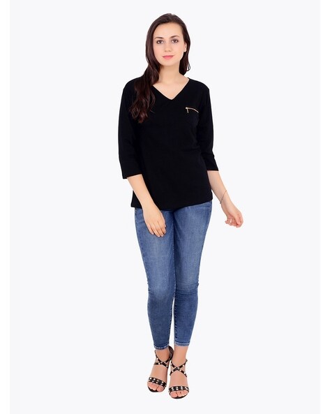 Buy Black Tops for Women by Ives Online