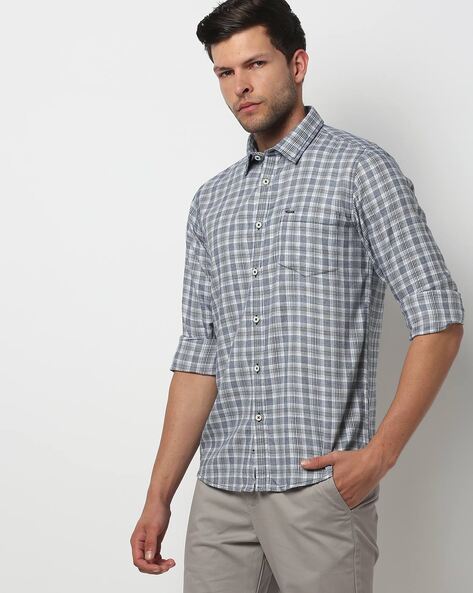 Lee cooper check sale collar down jacket mens