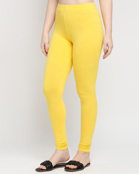 Buy Yellow Leggings for Women by ZRI Online