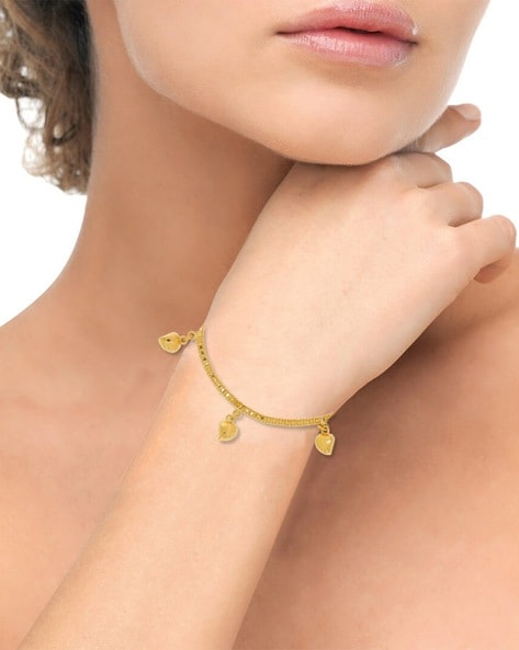 Lovely Design With Rudraksha Designer Gold Plated Bracelet For Ladies -  Style A302 – Soni Fashion®