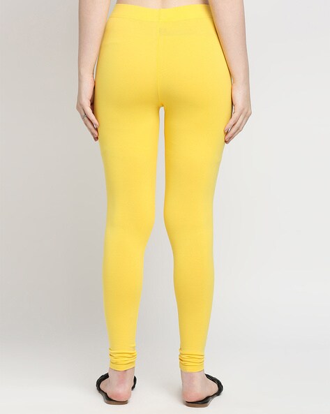 Buy Yellow Leggings for Women by ZRI Online