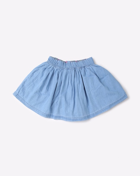 Buy Coperni Flared Mini Denim Skirt - Blue At 50% Off | Editorialist