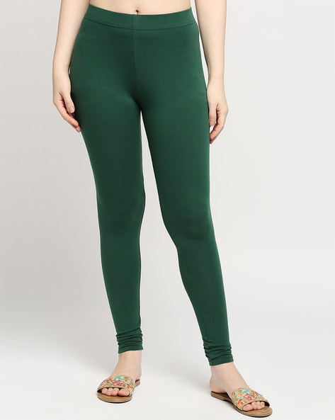 Buy Green Leggings for Women by TAG 7 Online | Ajio.com