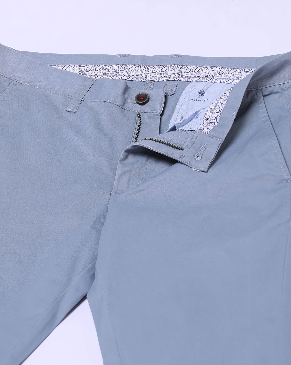 Buy stone Trousers & Pants for Men by NETPLAY Online | Ajio.com