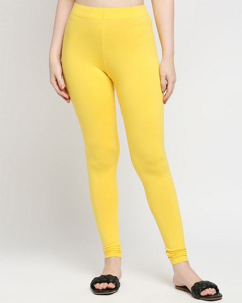 Buy Yellow Leggings for Women by ZRI Online