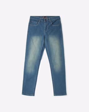 yb dnmx Boys Mid-Wash Slim Fit Jeans-picture-13