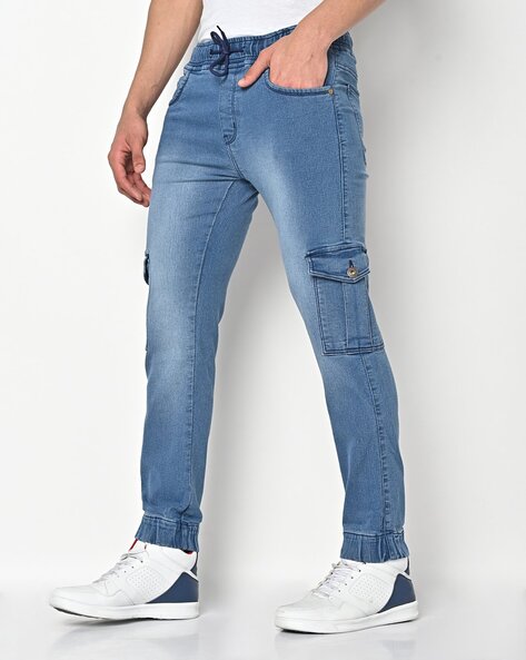 Blue best sale skinny joggers