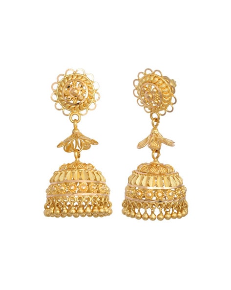 Gold Earrings at best price in Indore by Waman Hari Pethe Jewellers | ID:  13926981497
