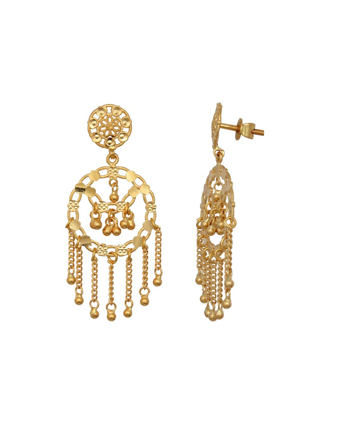 Senco Gold 22k 916 Yellow Gold Drop Earrings for Women  Amazonin  Fashion