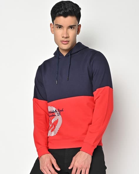 Buy Navy Blue Red Sweatshirt Hoodies for Men by Pepe Jeans