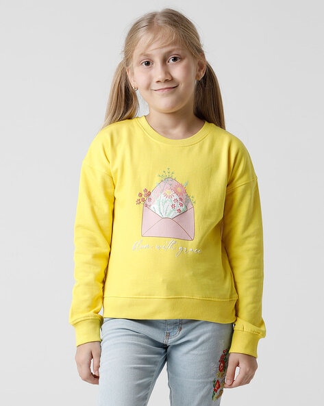 Buy White Sweatshirts & Hoodie for Girls by Elle Kids Online