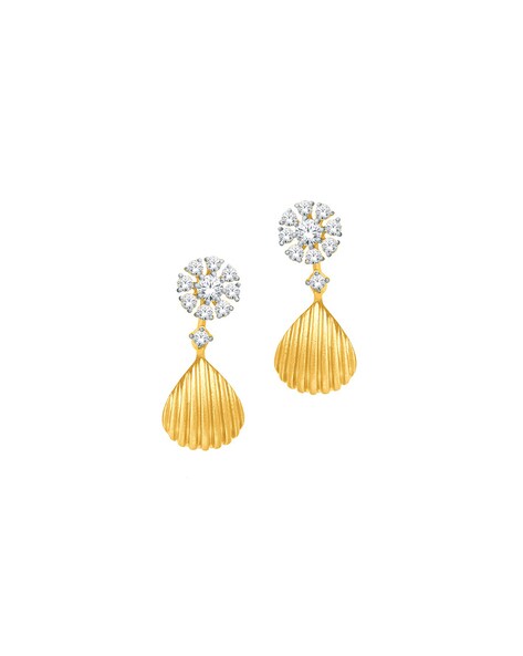 Tops 5g Light Weight Gold Earrings at Rs 27500/pair in Agra | ID:  2852004033430