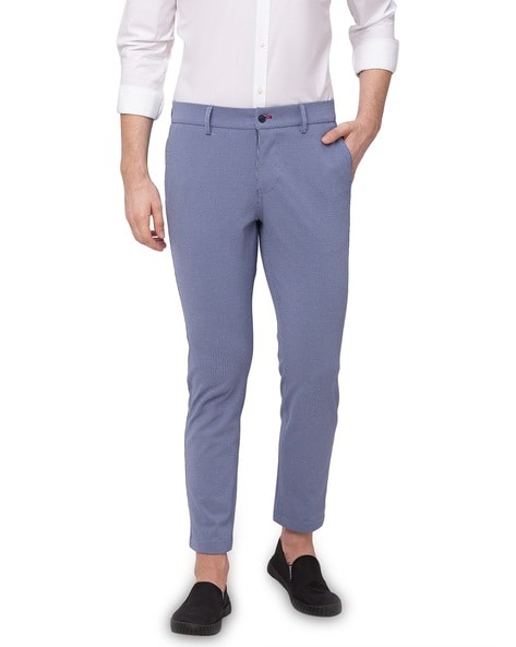 Buy Being Human Navy Blue Casual Trousers Online