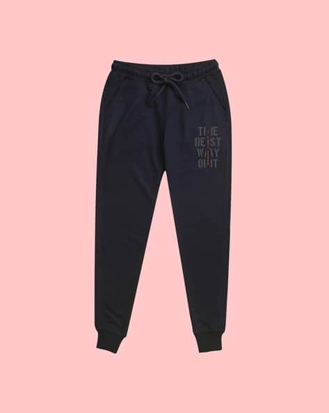 cuffed navy training pants