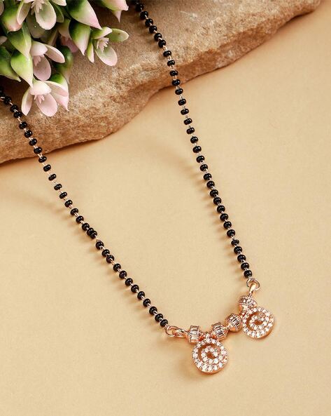 Silver gold clearance plated mangalsutra