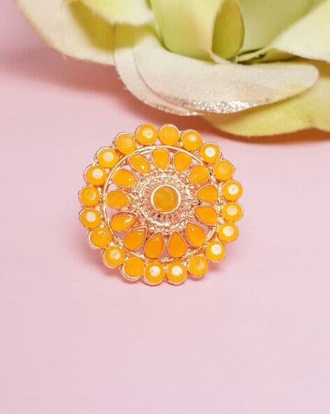 Buy Gold-Toned Rings for Women by Diva Walk Online