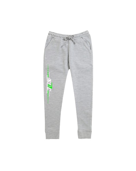Girls Heathered Drawstring Waist Joggers