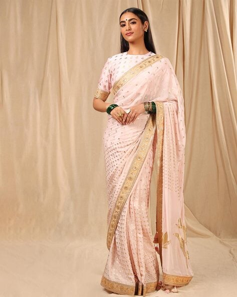 Buy Masaba Black & Gold Festive Saree for Women Online @ Tata CLiQ Luxury