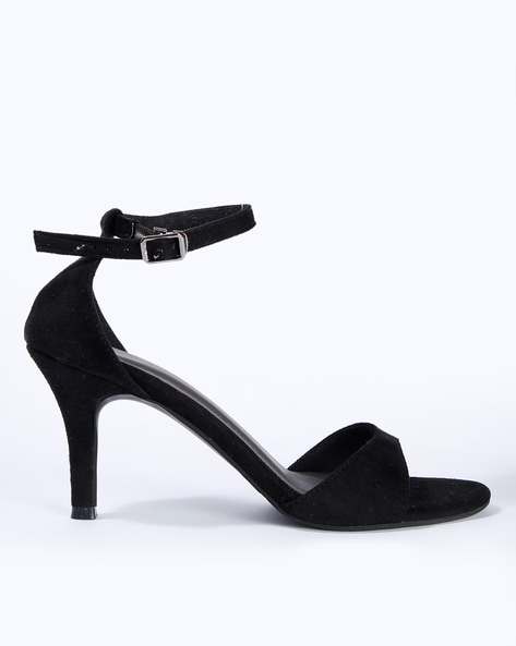 Harper Black Suede Ankle Strap Heels | Heels, Trendy heels, Ankle strap  heels