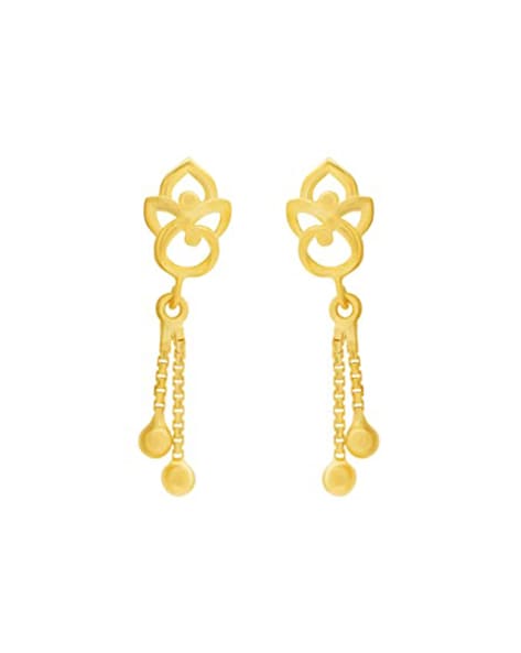 classy and trendy small all Gold earrings designs for daily wear | Gold  earrings designs, Designer earrings, Gold fashion necklace