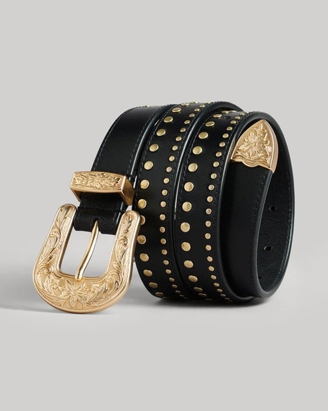 Louis Vuitton Size 34 Black, White, Gold Cotton Leather Detail