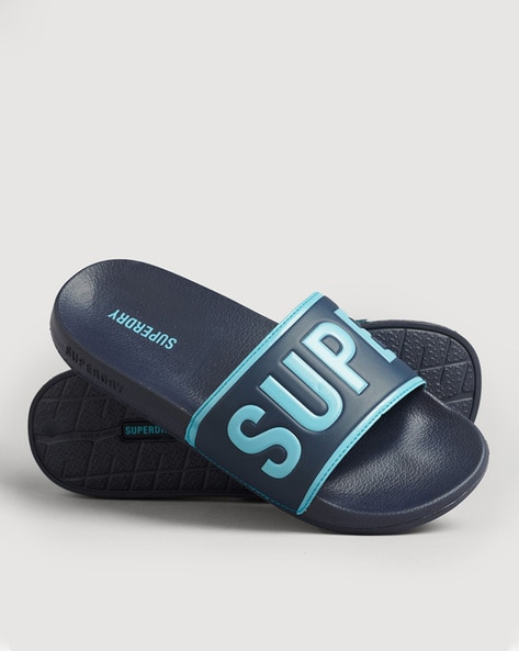 Buy Navy Blue Flip Flop & Slippers for Men SUPERDRY Online | Ajio.com