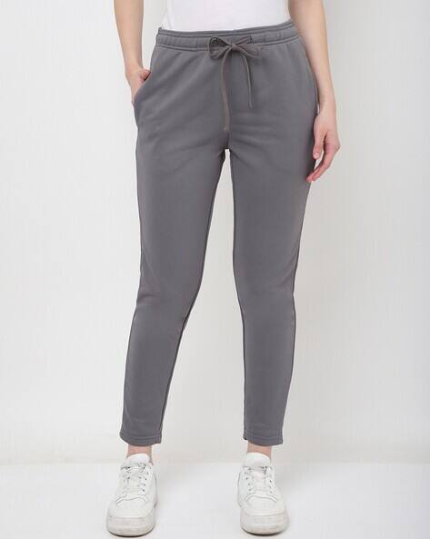 Ketch Women Straight Track Pants with Drawstring Waist