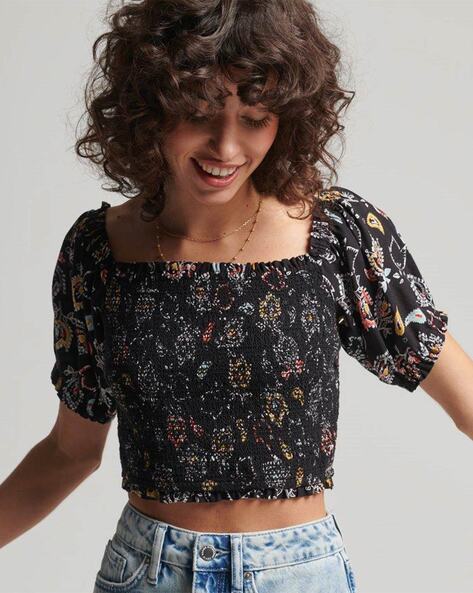 Buy Black Tops for Women by SUPERDRY Online