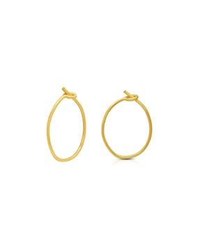 Showroom of Fine jewelry 18 kt real solid yellow solid gold huggie hoop  earrings 2660 grams  Jewelxy  213320
