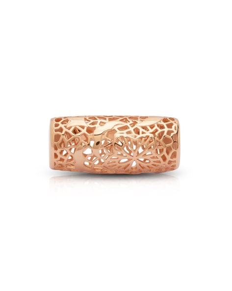Rose Gold Pearl & Crystal-Embellished Wide-Band Ring - CHARLES & KEITH DK