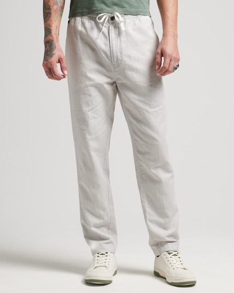 Linen discount pants joggers