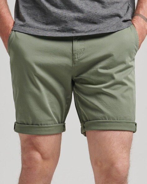 Spanish Grey Stretch Chino Shorts, 53% OFF