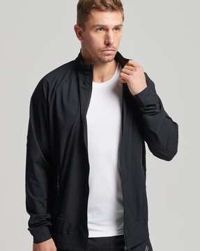 Black windcheater outlet jacket