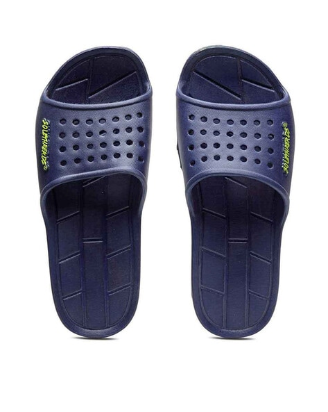 Buy SOLETHREADS Navy Yoga Sandal Fabric Slipon Womem's Sandals