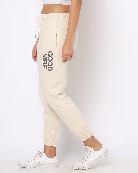 Buy Beige Track Pants for Women by Fyre Rose Online