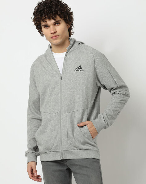 Adidas jacket grey online